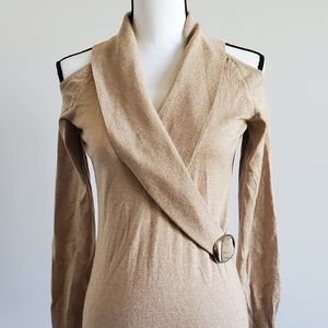 Cache Cold Shoulder Sweater